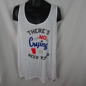 Tipsy Elves There's No Crying in Beer Pong Tank Size XXL